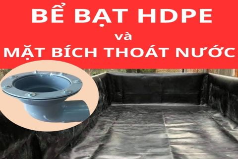 Bể Bạt HDPE và Mặt Bích Thoát Nước Thiết Kế Riêng