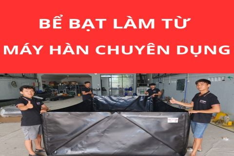 Bể bạt được hàn từ máy chuyên dụng